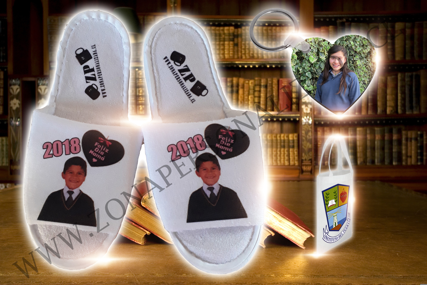 Un Pack Pantuflas + Bolsa o Llavero