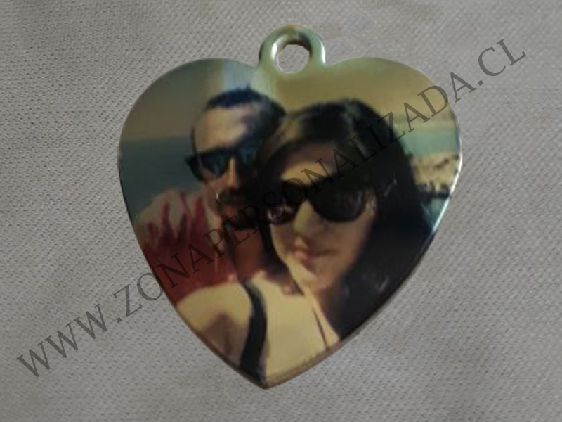 Medallas Corazon Doradas o Plateadas