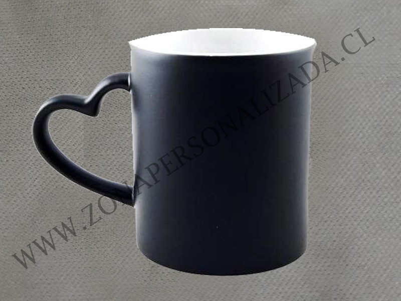 Tazon Magico Negro Asa Corazon